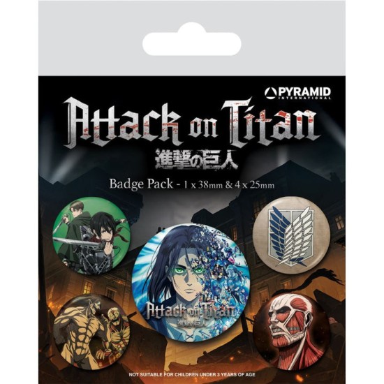 Attack On Titan Season 4 Badge Pack