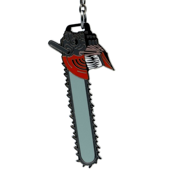 Chainsaw Man Head Metal Keychain