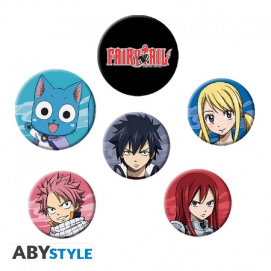 Fairy Tail Badge Pack Characters