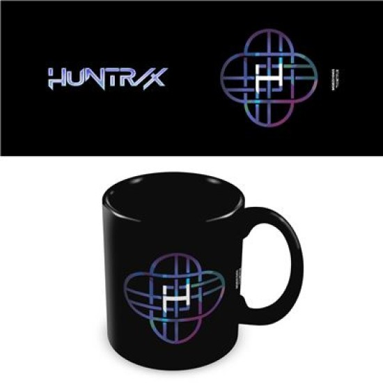 K-Pop Demon Hunters Huntrix Logo Collector Black Ceramic Mug