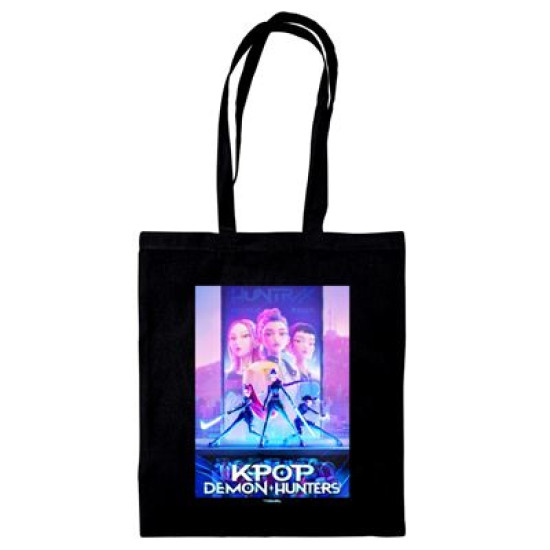 K-Pop Demon Hunters Key Art Collector Black Tote Bag