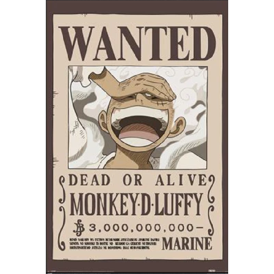 One Piece Wanted Luffy Maxi Poster