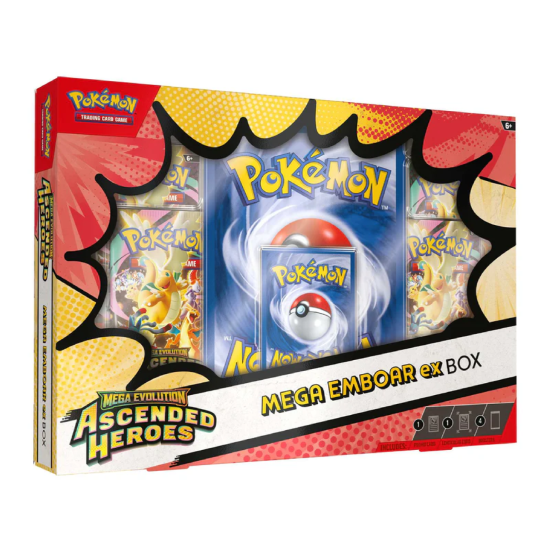Pokemon Mega Evolution Ascended Heroes Mega Emboar Ex Box