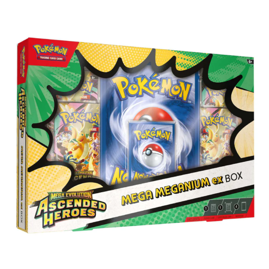 Pokemon Mega Evolution Ascended Heroes Mega Meganium Ex Box