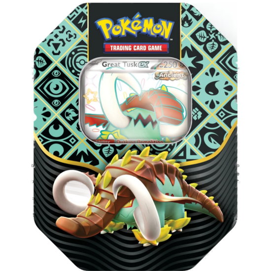 Pokemon Scarlet & Violet 4.5 Paldean Fates Tin Great Tusk