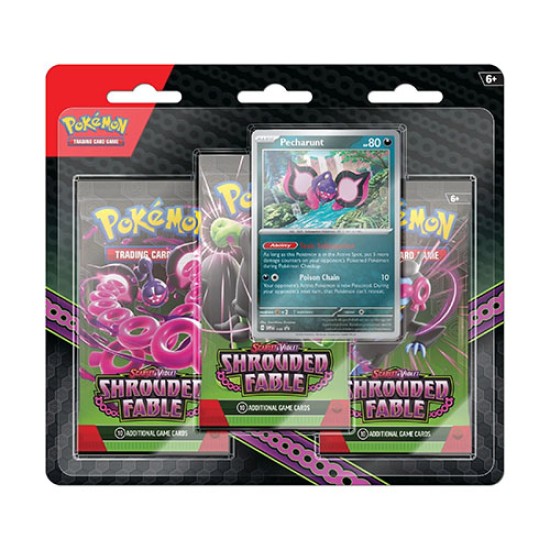 Pokemon Scarlet & Violet 6.5 Shrouded Fable 3-Pack Blister