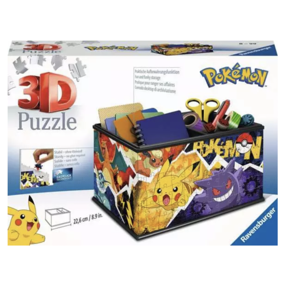 Ravensburger Pokemon 3D Puzzle Organizer Pokemon Storage Box