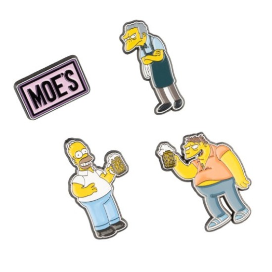The Simpsons Moes Tavern Set Of 4 Pins