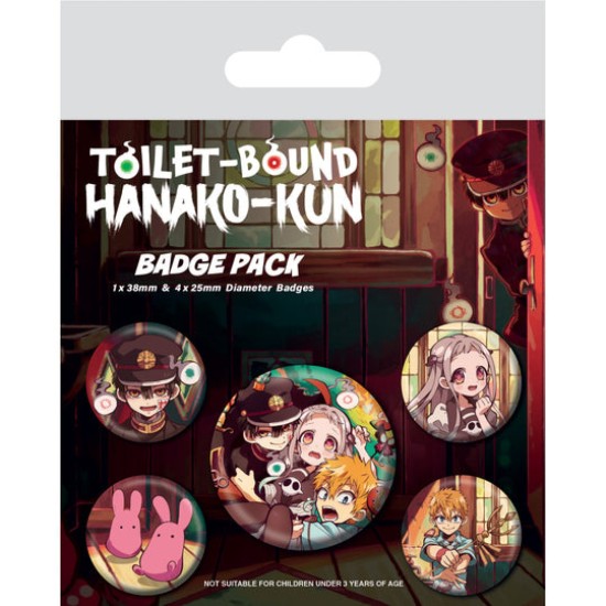 Toilet Bound Hanako-Kun Characters Badge Pack