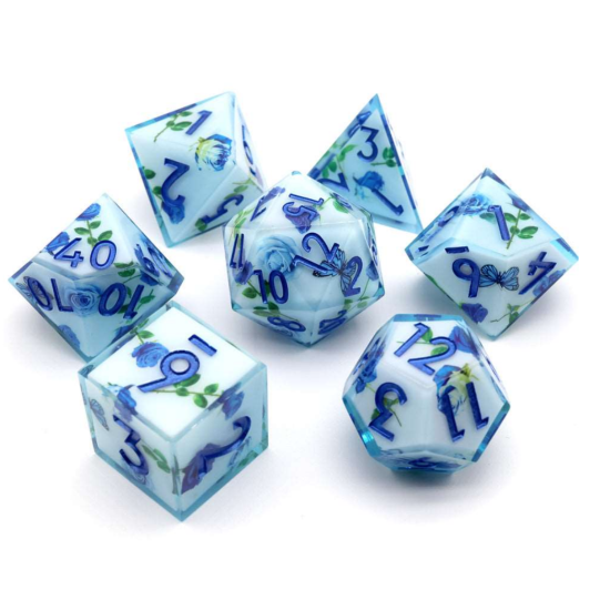 TTD Enchanted China Art Core Dice 7 Piece Set