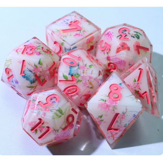 TTD Fey Garden Art Core Dice 7 Piece Set