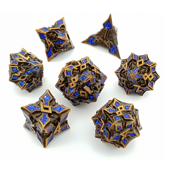 TTD Noble Verdance Metal Dice 7 Piece Set
